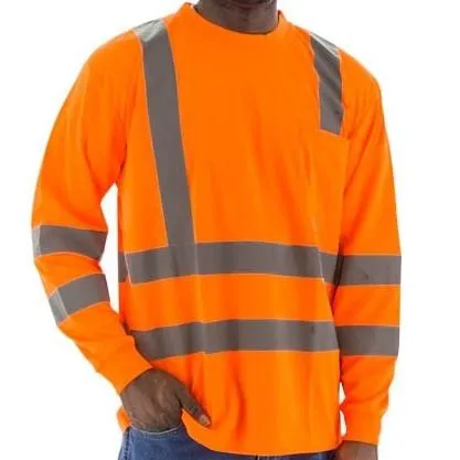 High Visibility Birdseye Mesh Short or Long Sleeve Shirts - ANSI 3, Reflective Striping (PK 12 Shirts)