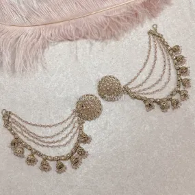 Hina Jhumka detail earrings - Light Pink