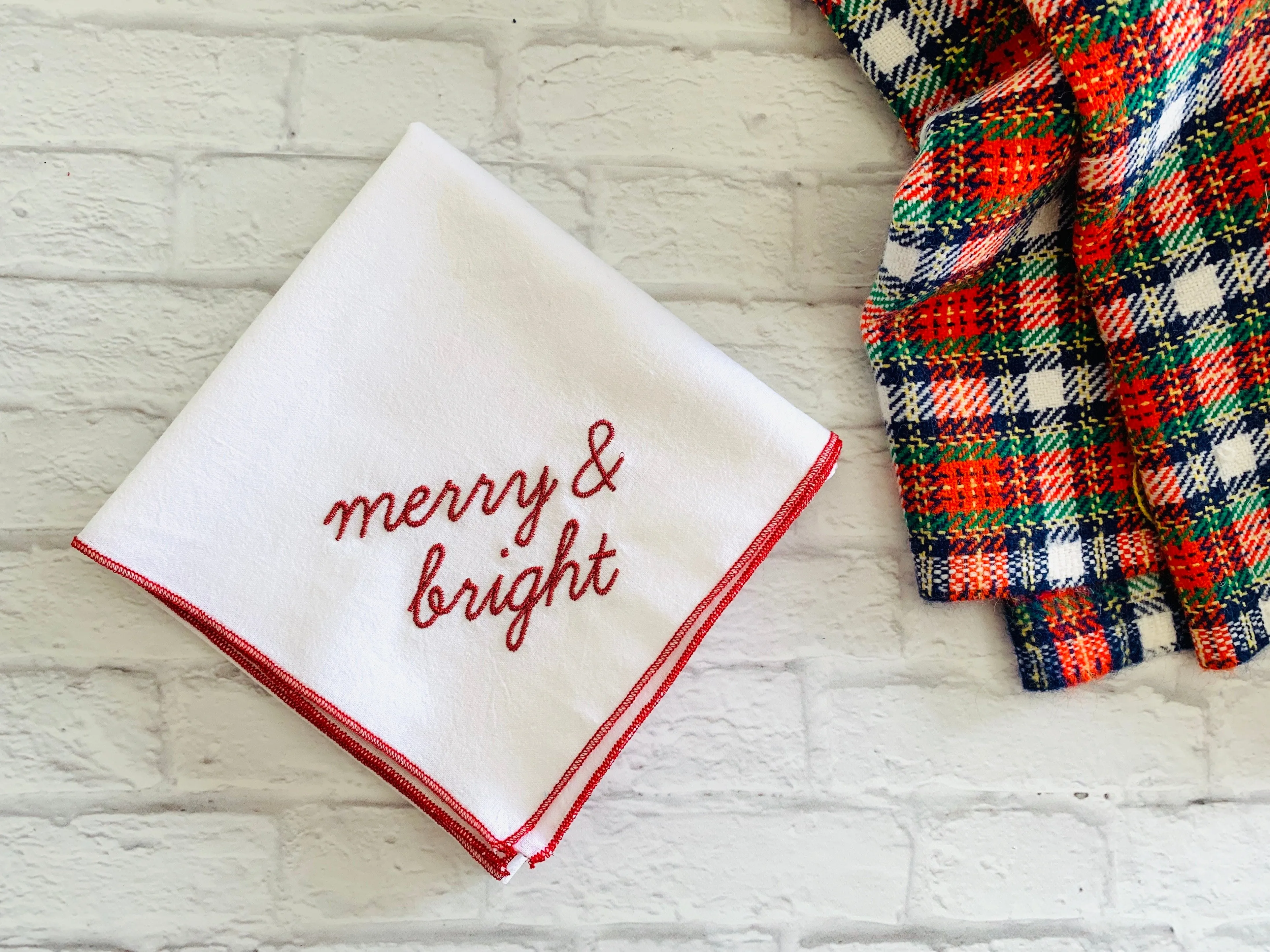 Holiday Flour Sack Towels, set of two