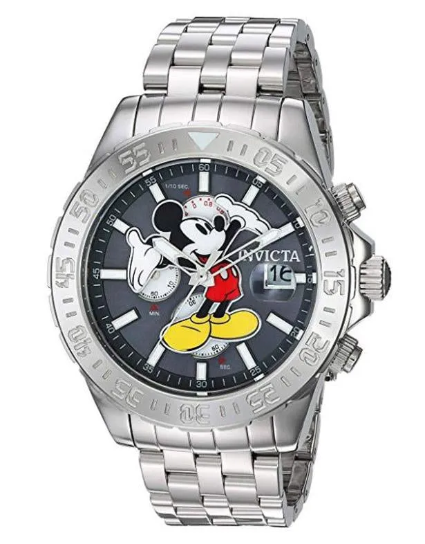 INVICTA Disney Limited Edition Mens Pro-Dive - Chrono- Stainless - Black -Mickey