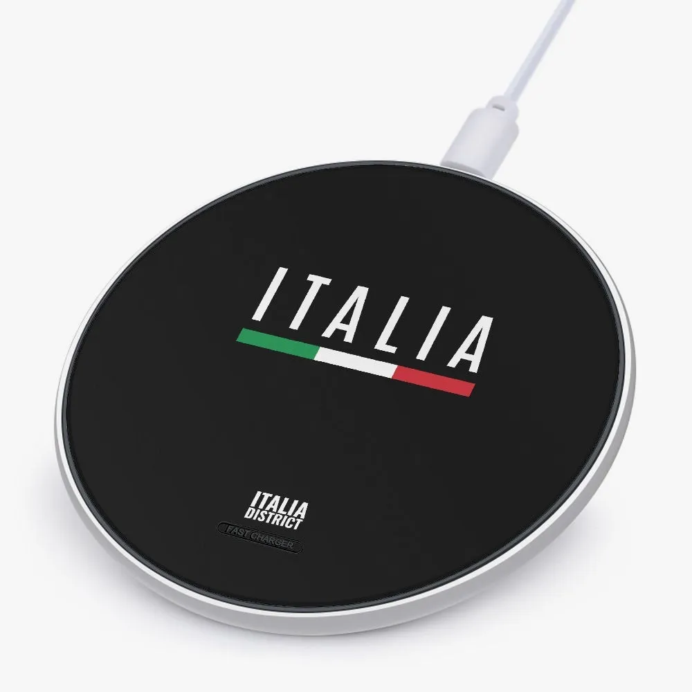 Italy Black Line - 10W Wireless Charger - Italia District