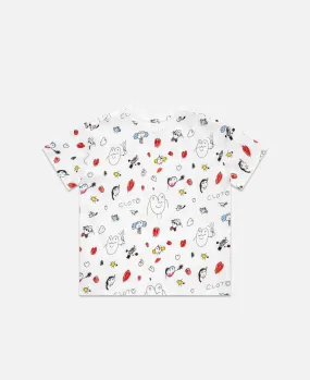 Kids Alaia's All Print T-Shirt (White)