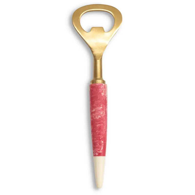 Kip & Co- Pink Marble Bottle Opener