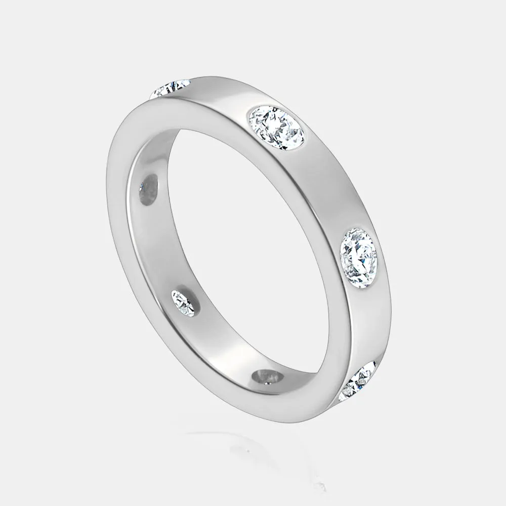 Lab Grown Inlay Eternity Band