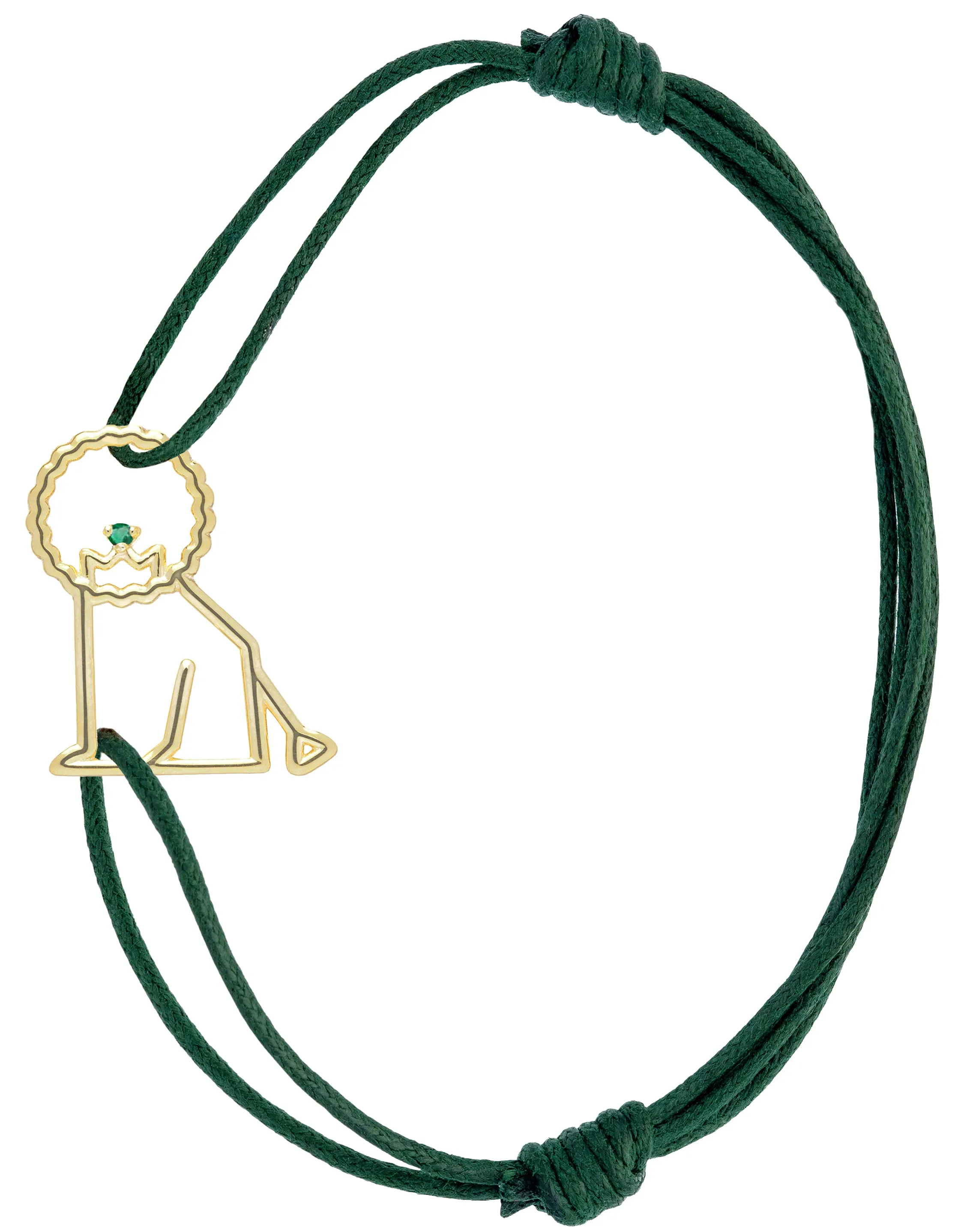 LEON ESMERALDA CORD BRACELET