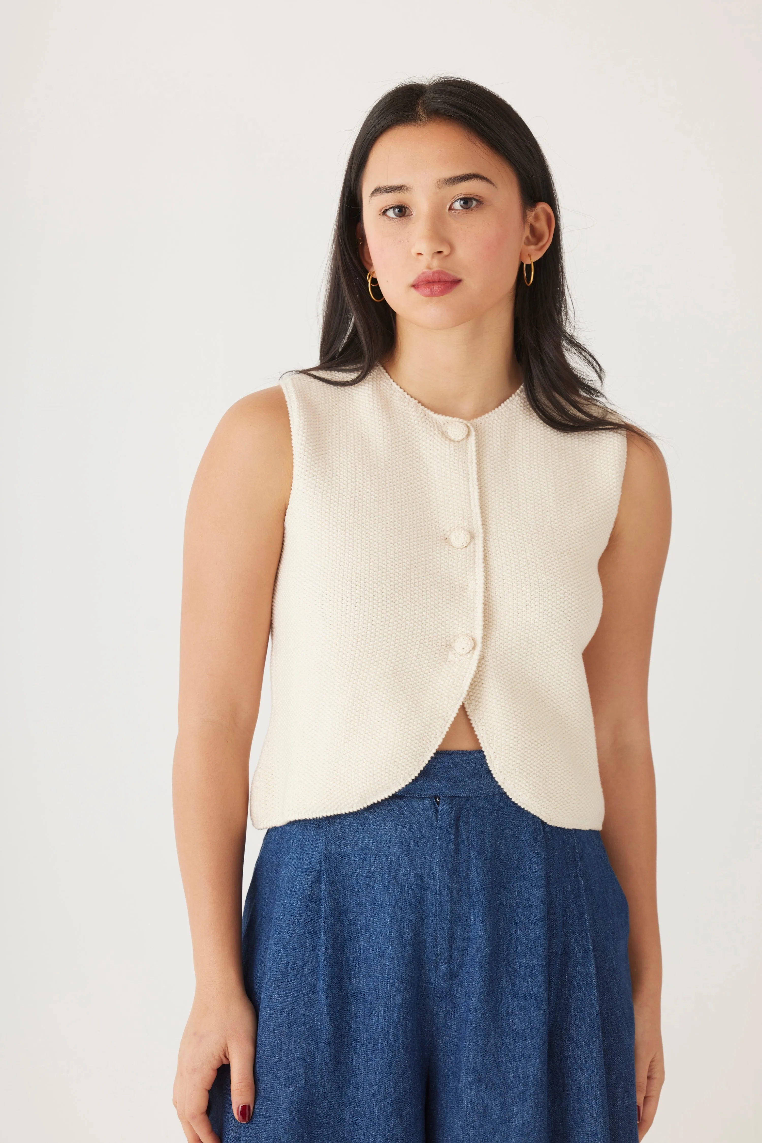 Lola Vest in Pima Cotton