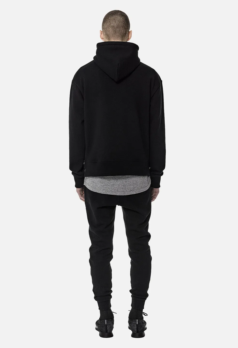 Loopwheel Kake Mock Pullover / Black