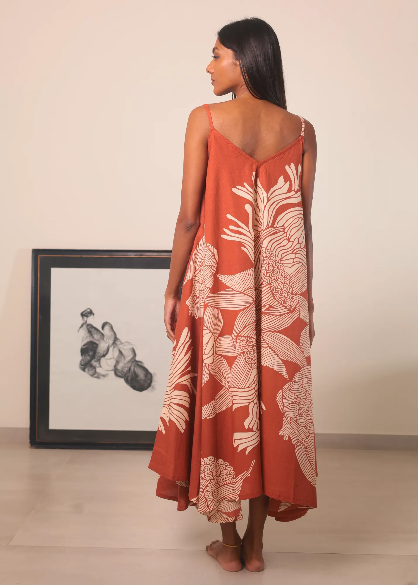 Lotus Dress - Terracotta Satori