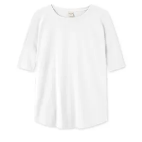 Lst sittande t-shirt i 100% bomull - White