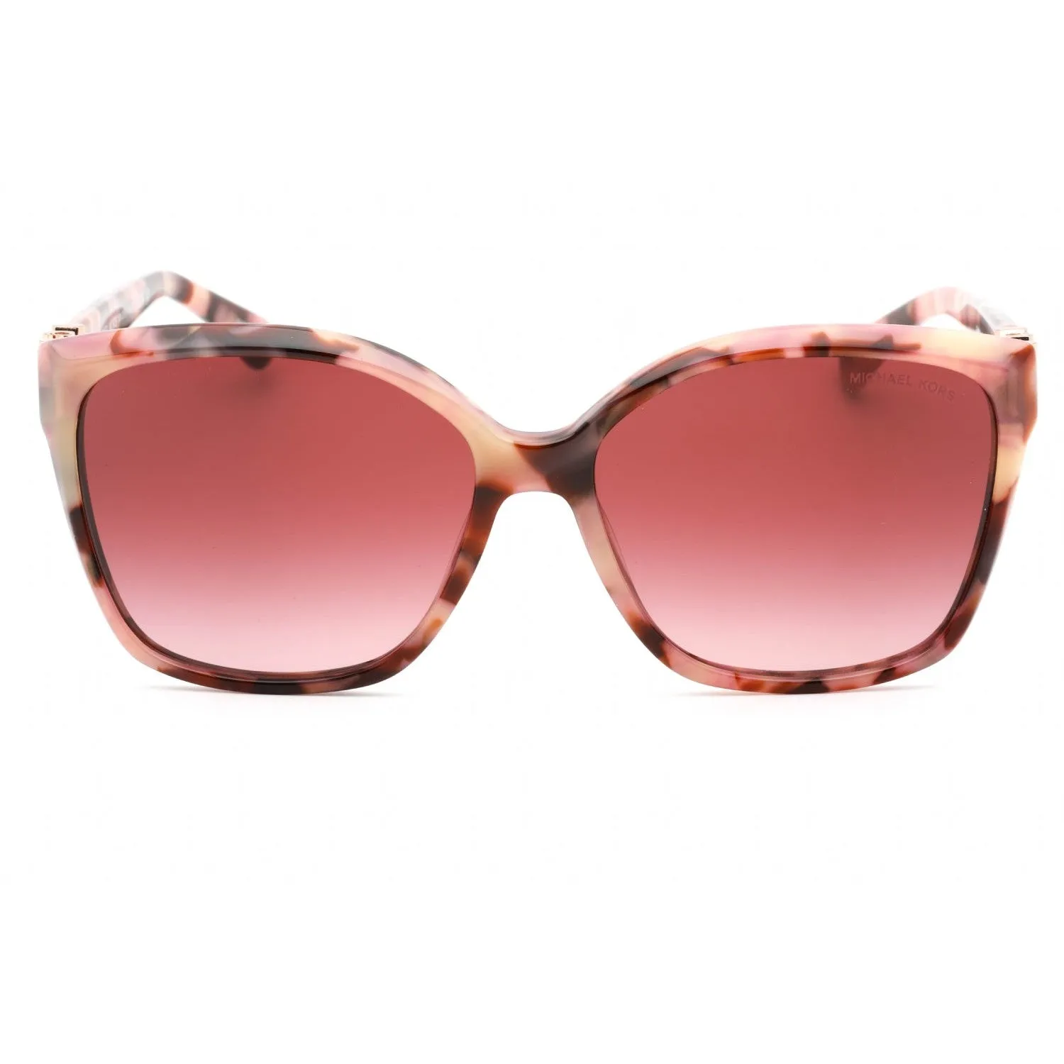 Michael Kors 0MK2201 Sunglasses Pearly Pink Tortoise/Gradient Burgundy Women's