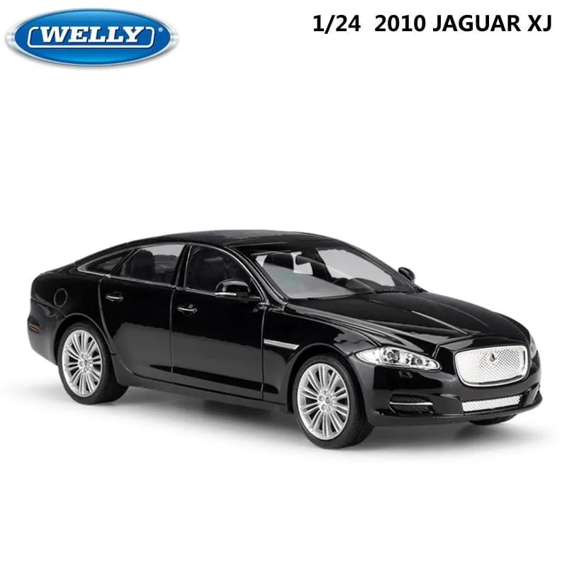 Model Car 1:24 Diecast Car Toys Classic 2010 JAGUAR XJ High Simulator Car Alloy Metal Toy Car For Children Gift Collection