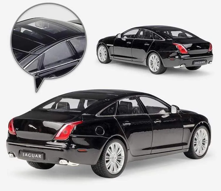 Model Car 1:24 Diecast Car Toys Classic 2010 JAGUAR XJ High Simulator Car Alloy Metal Toy Car For Children Gift Collection