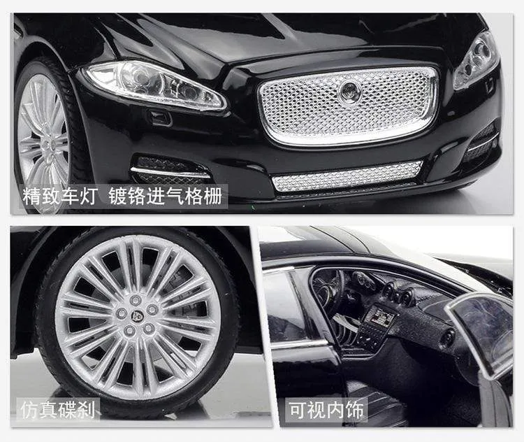 Model Car 1:24 Diecast Car Toys Classic 2010 JAGUAR XJ High Simulator Car Alloy Metal Toy Car For Children Gift Collection