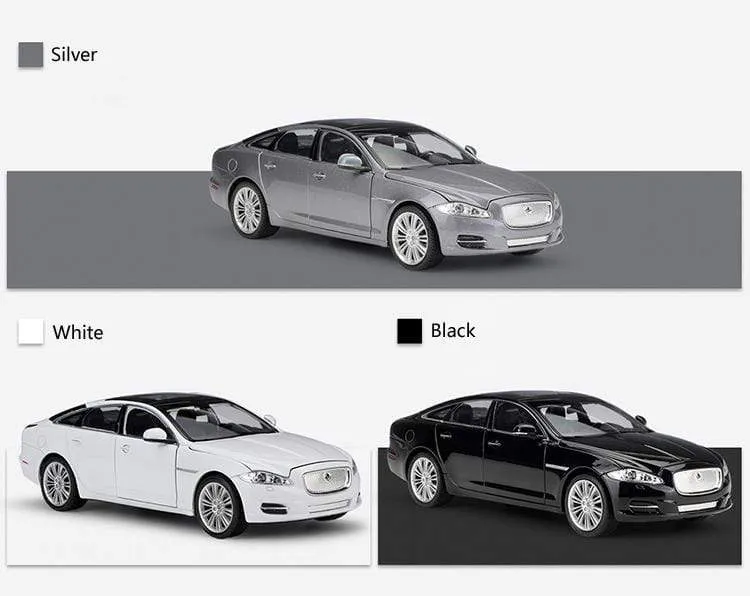 Model Car 1:24 Diecast Car Toys Classic 2010 JAGUAR XJ High Simulator Car Alloy Metal Toy Car For Children Gift Collection