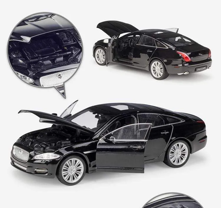 Model Car 1:24 Diecast Car Toys Classic 2010 JAGUAR XJ High Simulator Car Alloy Metal Toy Car For Children Gift Collection