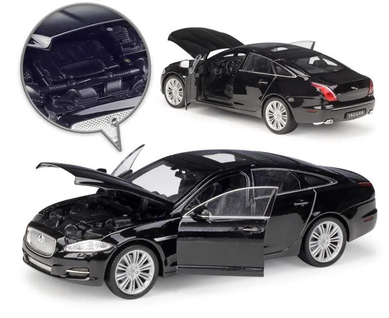 Model Car 1:24 Diecast Car Toys Classic 2010 JAGUAR XJ High Simulator Car Alloy Metal Toy Car For Children Gift Collection