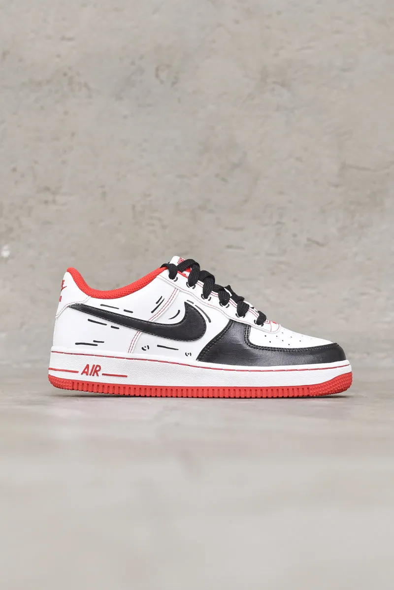 Nike Custom Air Force Comix - Black White Red