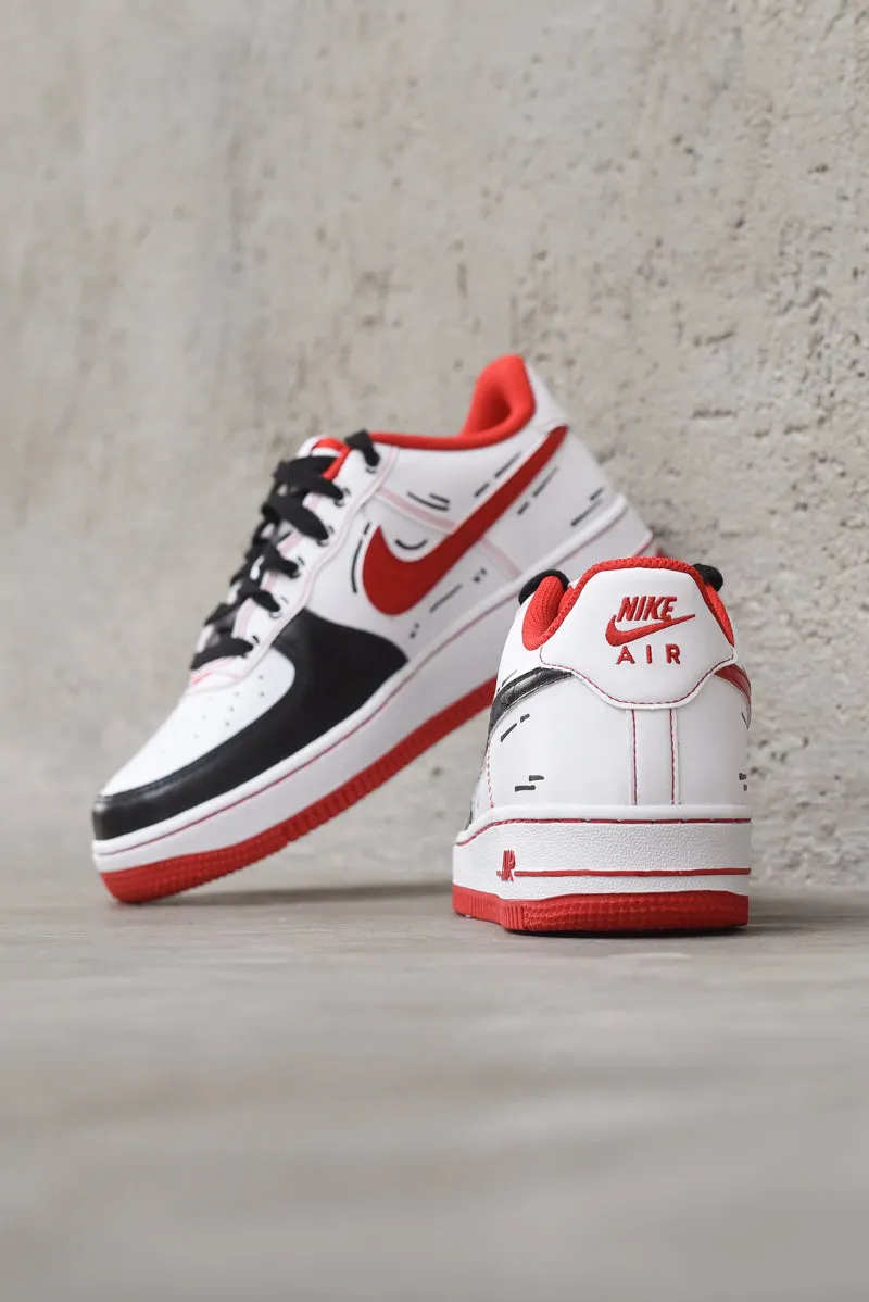 Nike Custom Air Force Comix - Black White Red