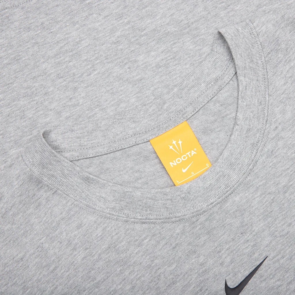 Nike x NOCTA NRG Cs Tee S/S - Dark Grey Heather/Matte Silver/Black