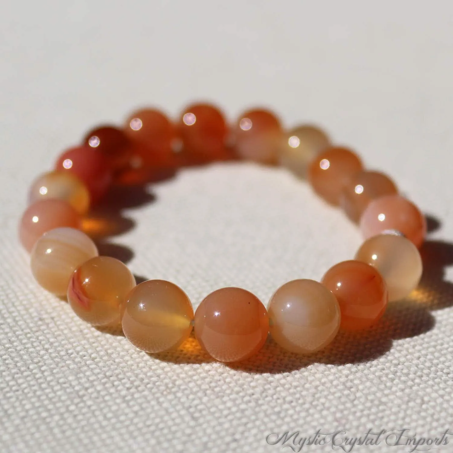 Orange Carnelian Althlesuire-Yoga Bracelet