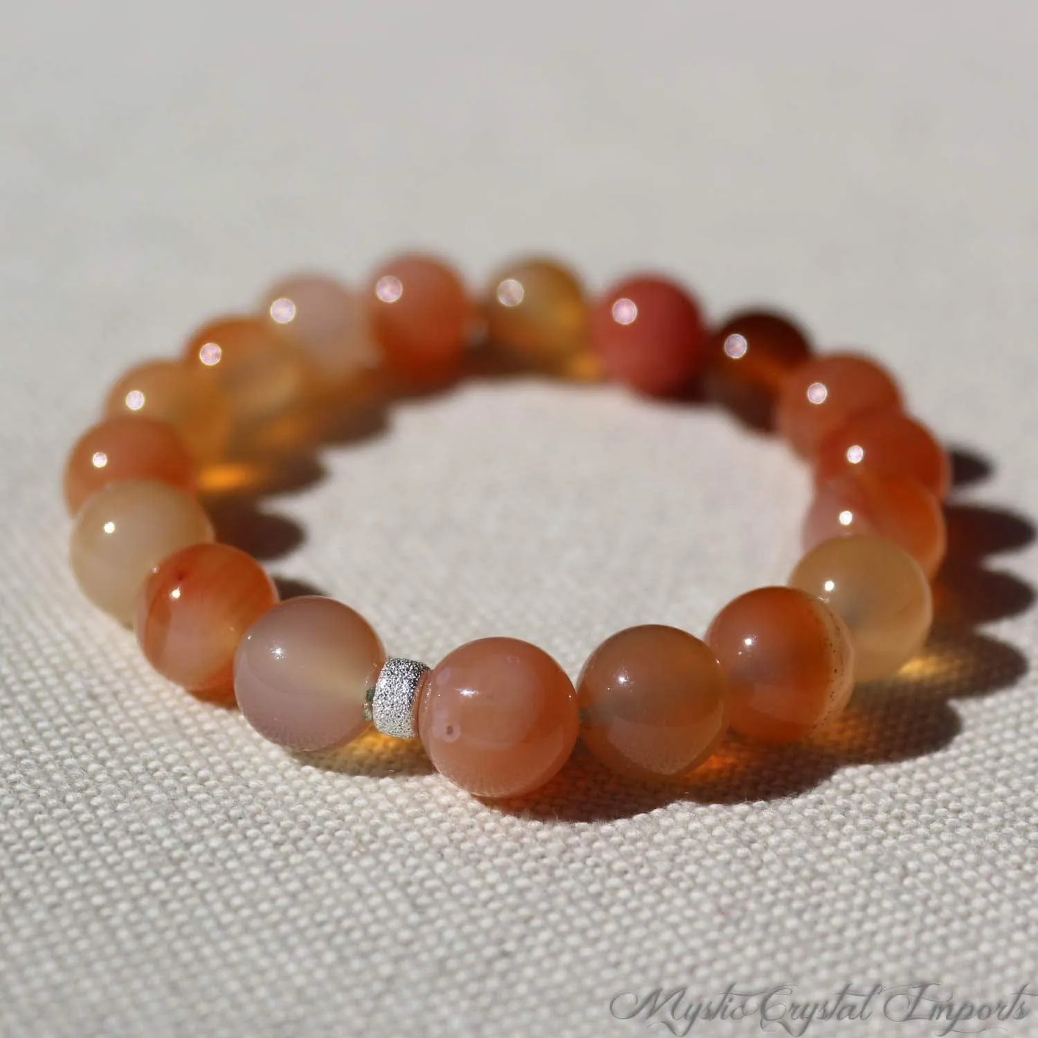 Orange Carnelian Althlesuire-Yoga Bracelet