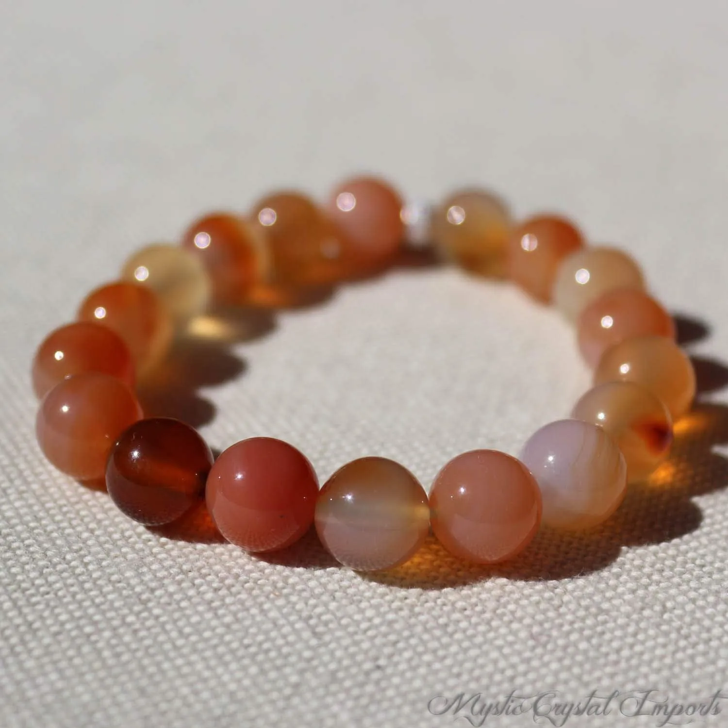 Orange Carnelian Althlesuire-Yoga Bracelet