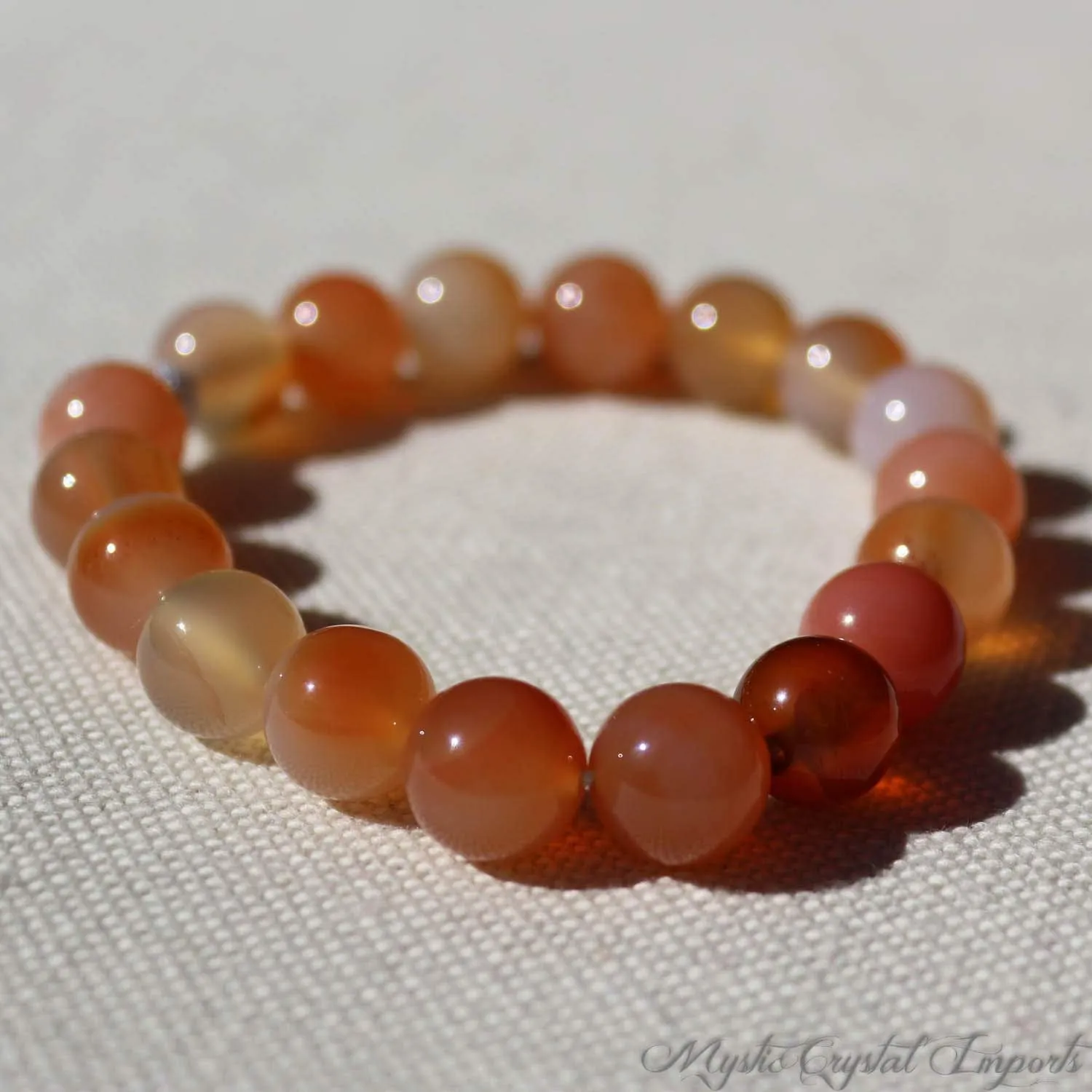 Orange Carnelian Althlesuire-Yoga Bracelet