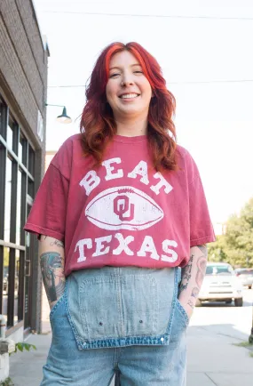 OU Beat Texas Football Crimson Tee