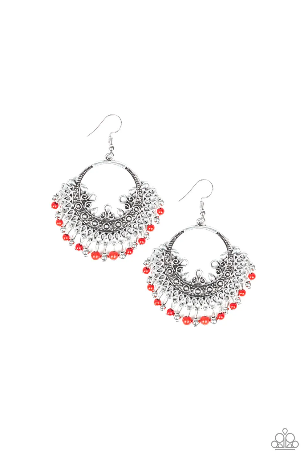 Paparazzi Canyonlands Celebration Red Earrings