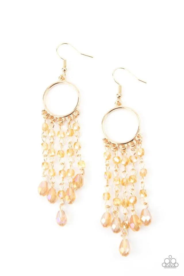 Paparazzi Dazzling Delicious - Gold Earrings