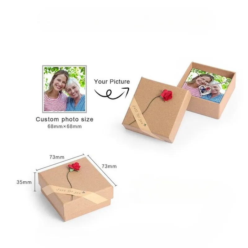 Personalized Custom Photo Flower Gift Box