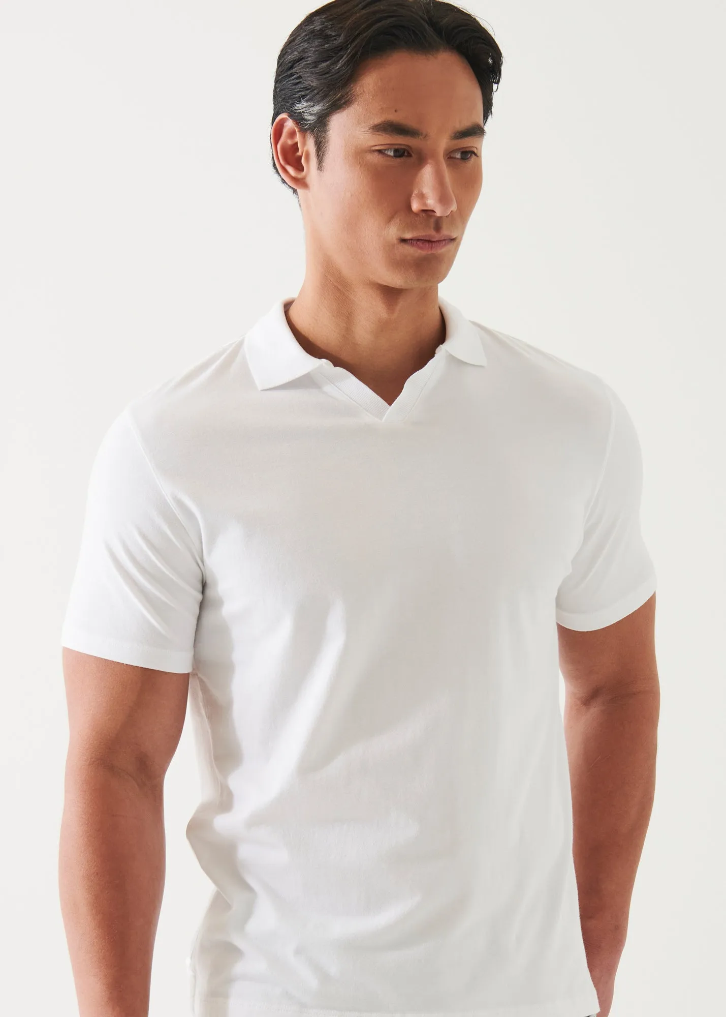 PIMA COTTON STRETCH OPEN POLO