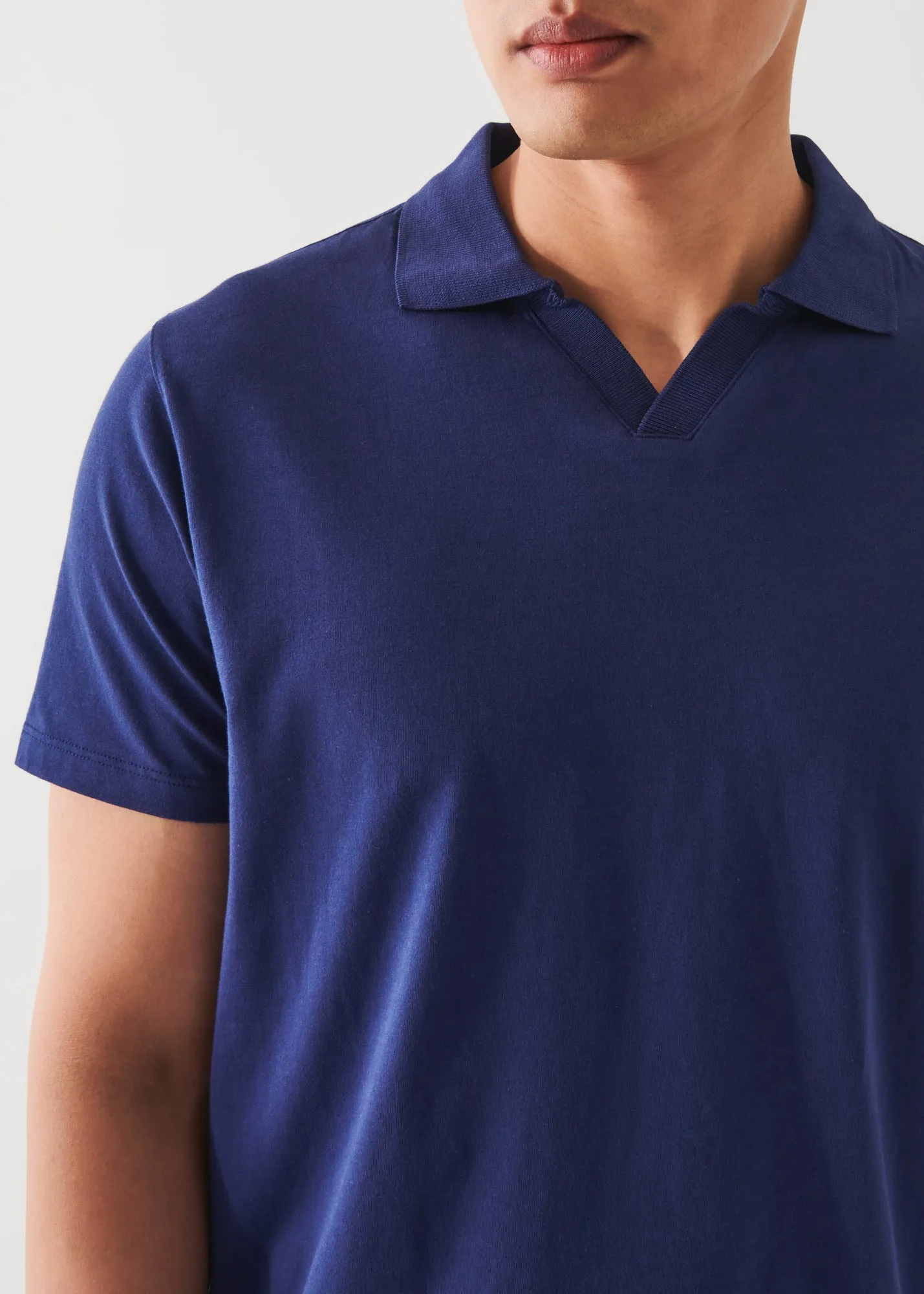 PIMA COTTON STRETCH OPEN POLO