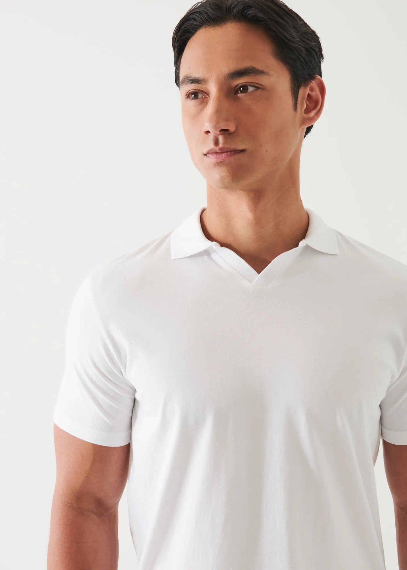 PIMA COTTON STRETCH OPEN POLO