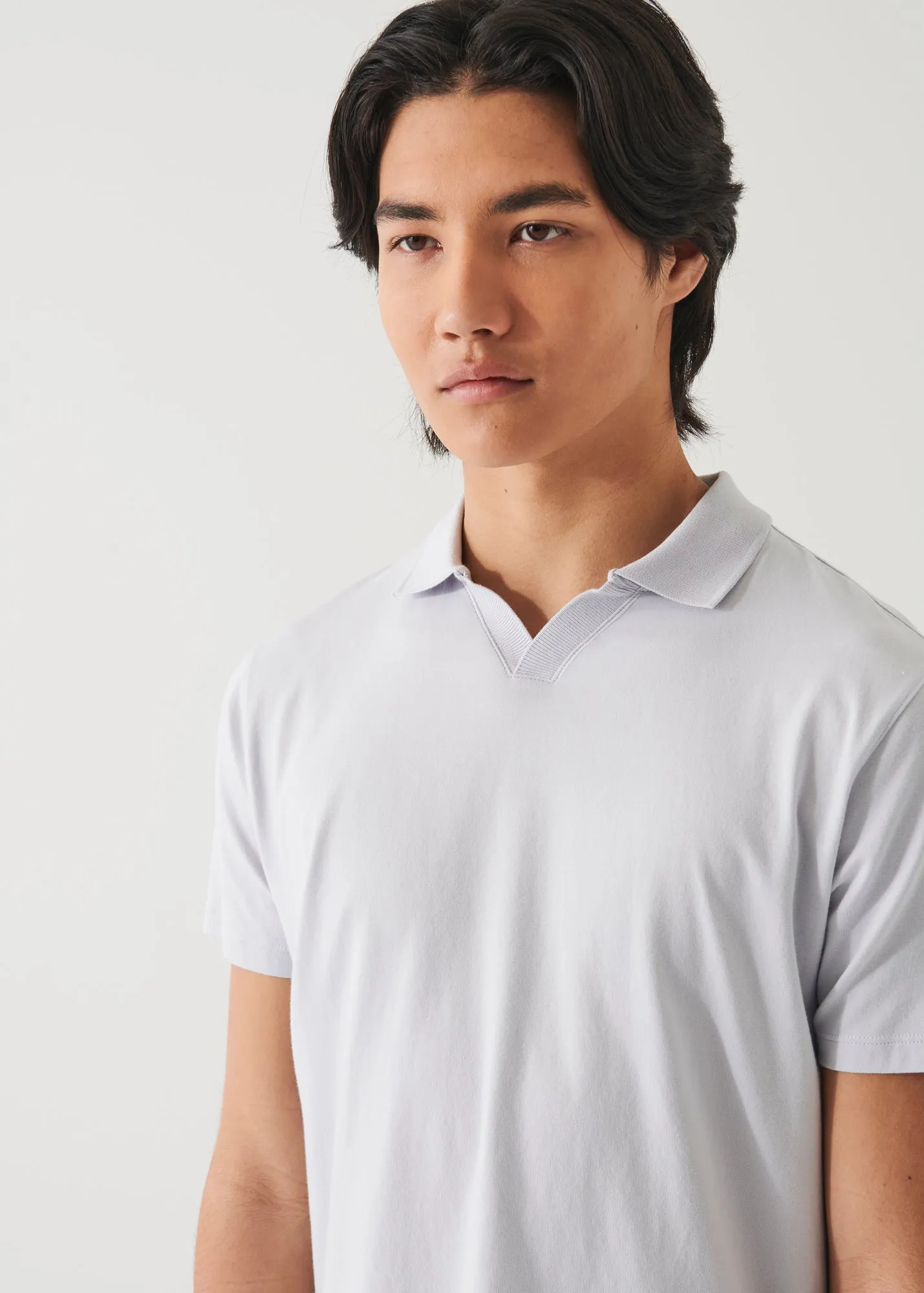 PIMA COTTON STRETCH OPEN POLO