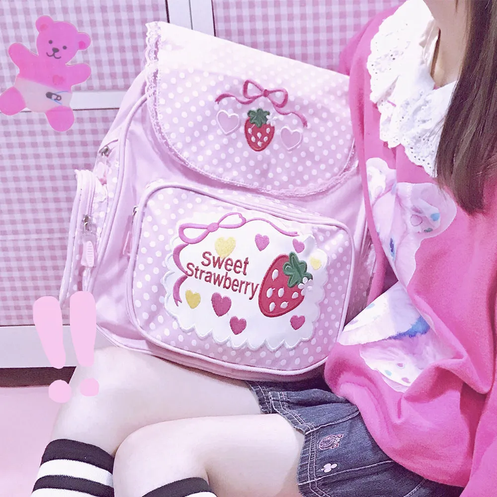 Pink Strawberry Backpack AD11787