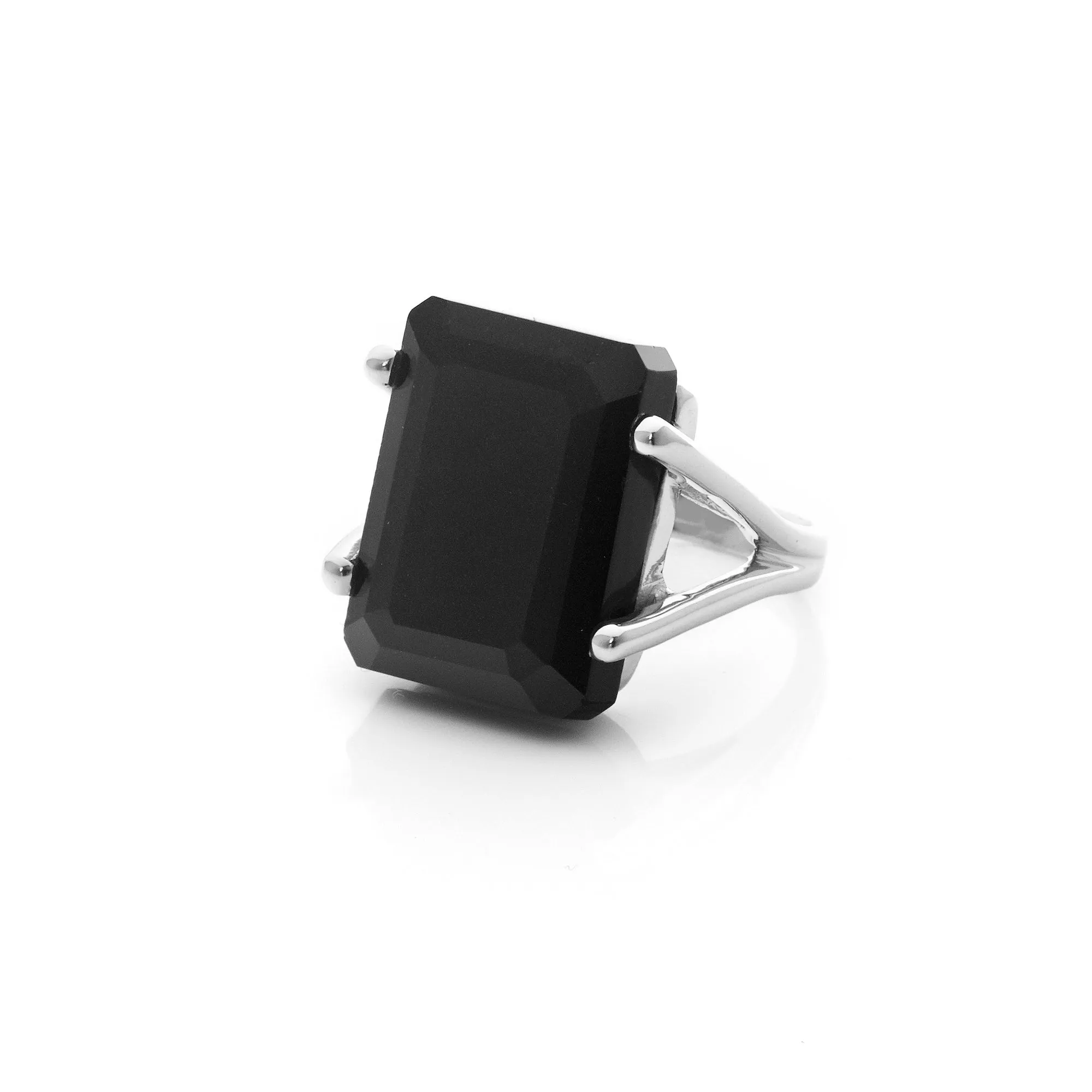 Prima Donna / Black Onyx   Silver / Ring