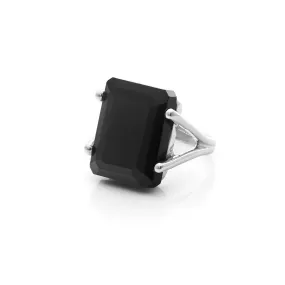 Prima Donna / Black Onyx   Silver / Ring