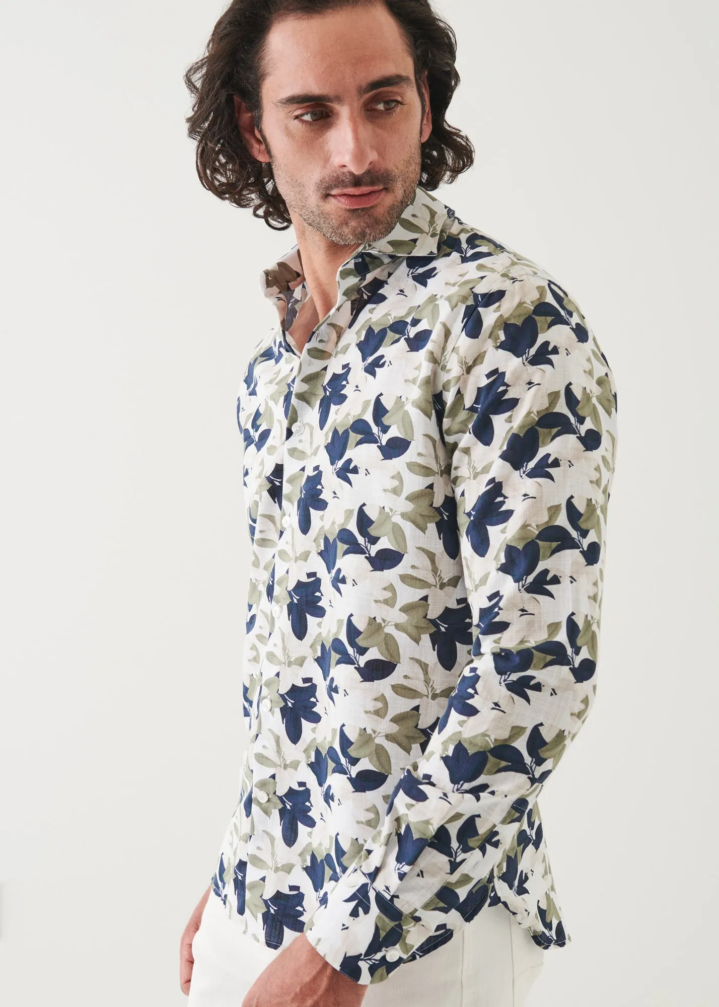 PRINTED COTTON LONG SLEEVE SHIRT