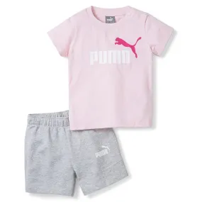 Puma children's outfit Minicats Tee & Shorts Set 845839-16 chalk pink