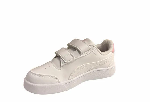 Puma Shuffle V Ps girls' sneakers 375689 04 white pink