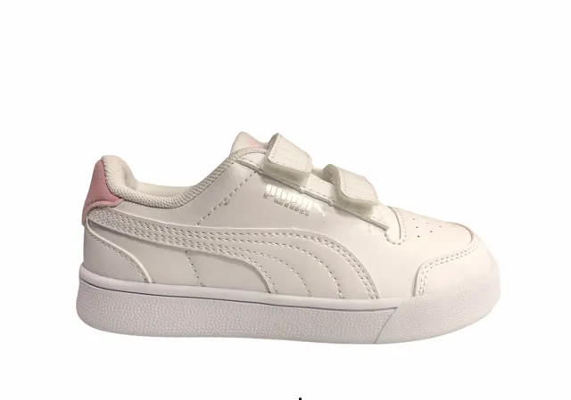 Puma Shuffle V Ps girls' sneakers 375689 04 white pink