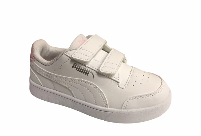 Puma Shuffle V Ps girls' sneakers 375689 04 white pink