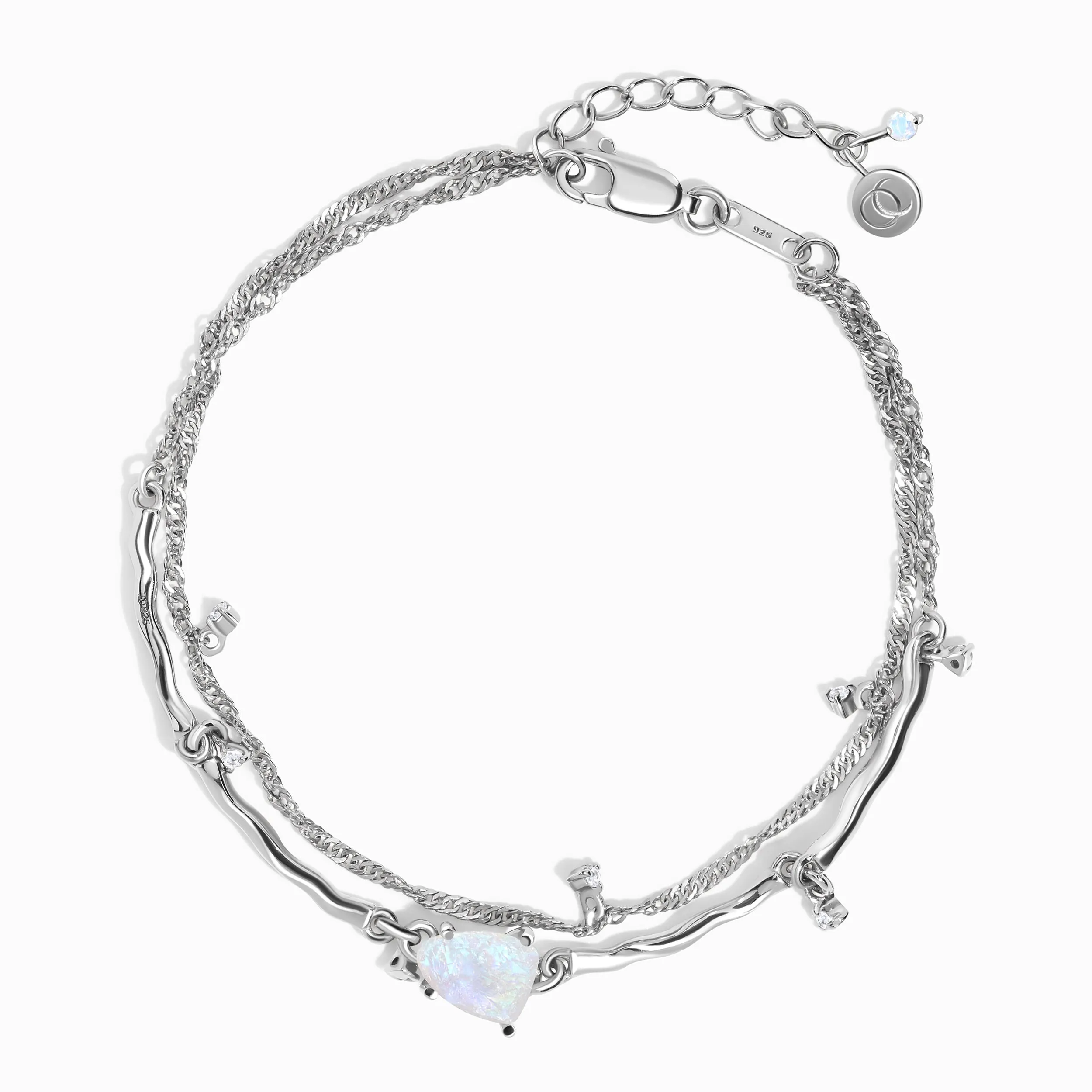 Raw Crystal Bracelet - Flow