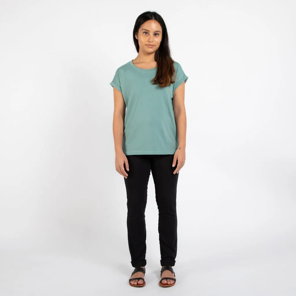 Rolled Sleeve Crew | Seafoam