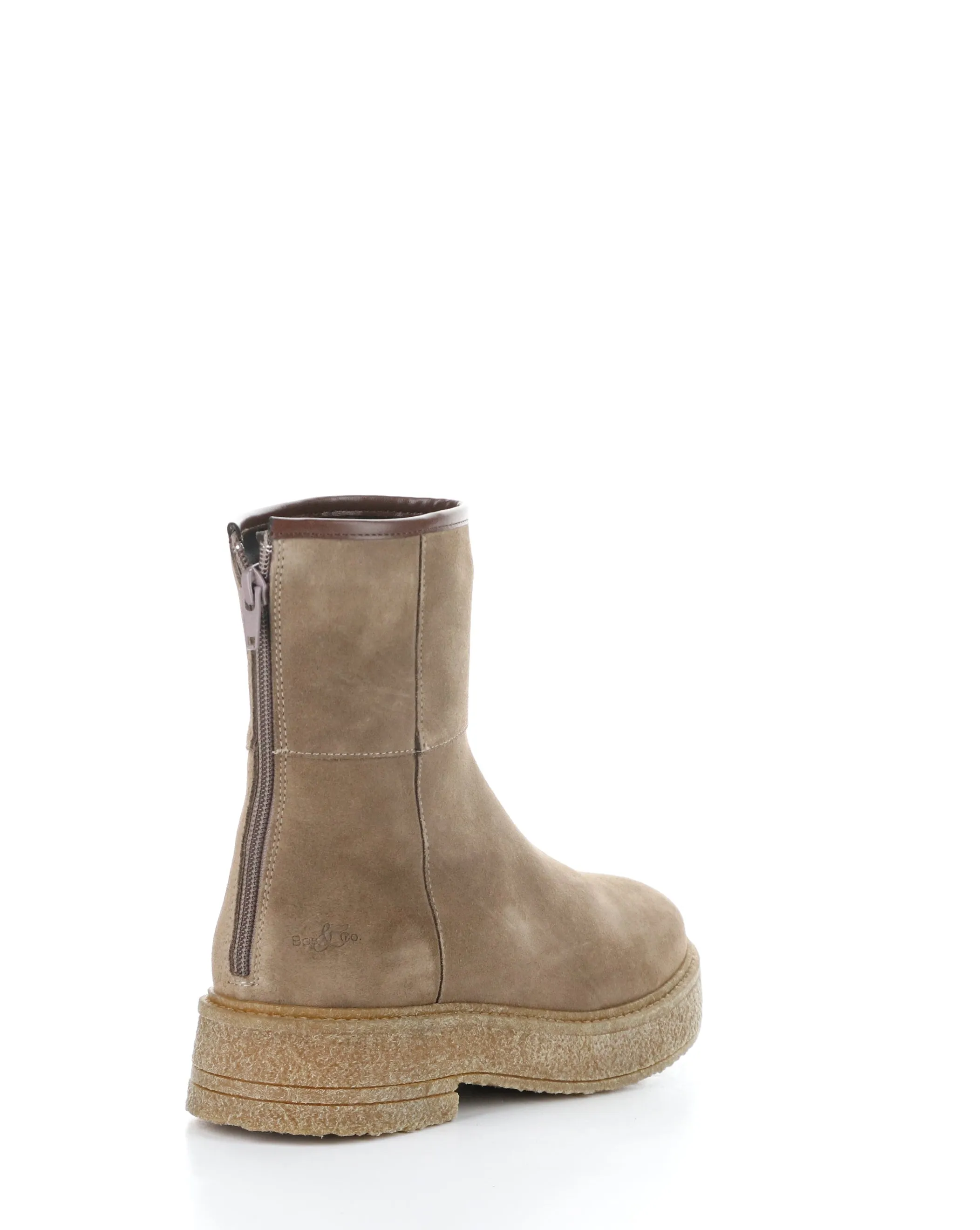 SAMMY TAUPE Round Toe Boots