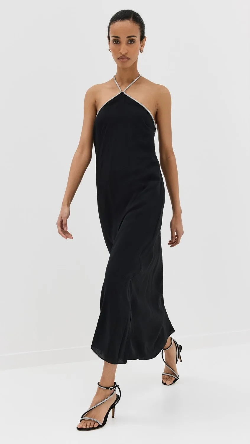 Simkhai Onyx Halter Neck Gown