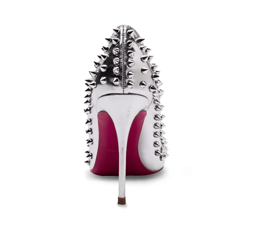 Spikes Pink Sole High Heel Pumps