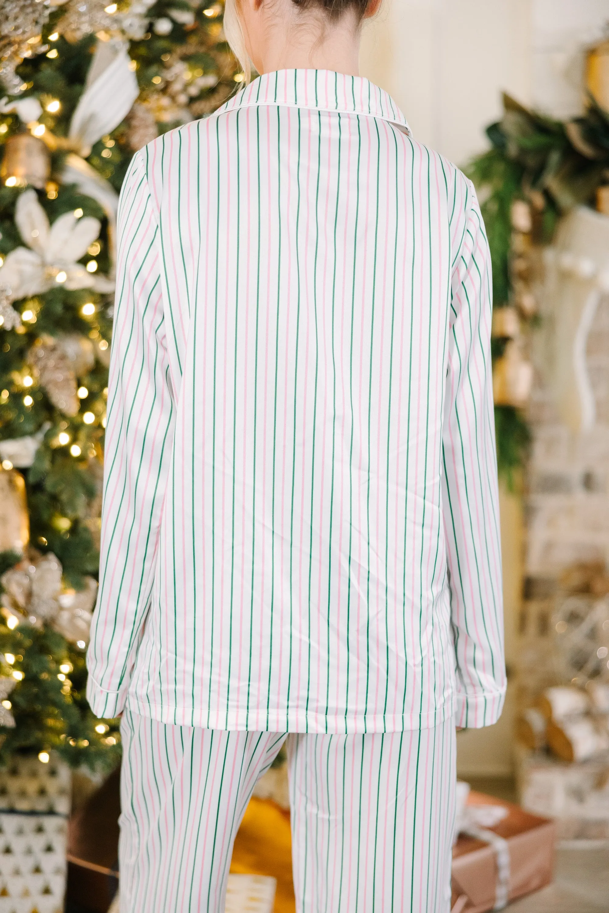 Staying In Striped L/S Pajama Set