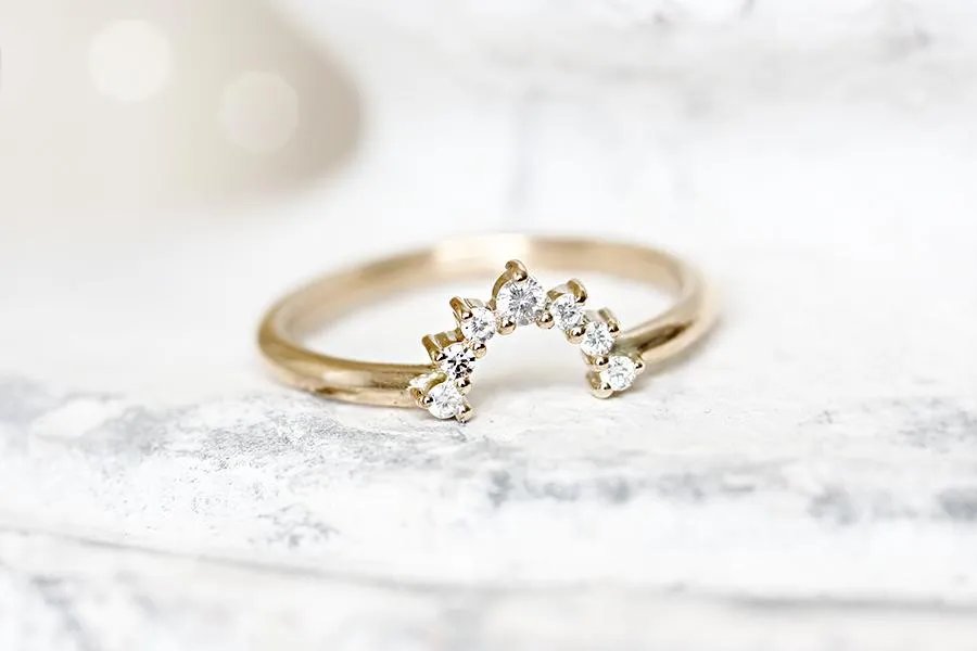 Stella Halo Diamond Ring